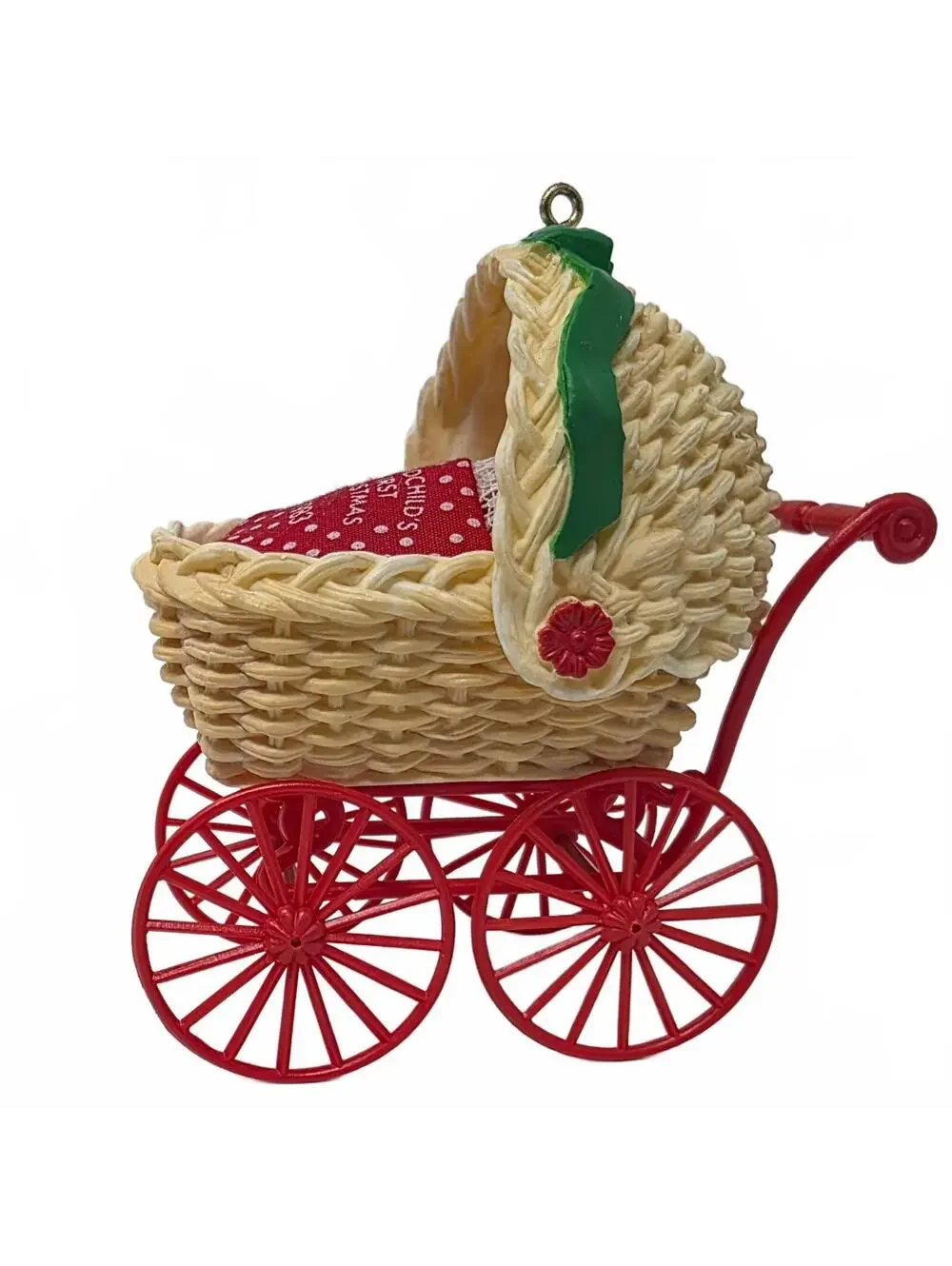 1983 Hallmark Grandchild's 1st Christmas Ornament Baby Carriage Boxed